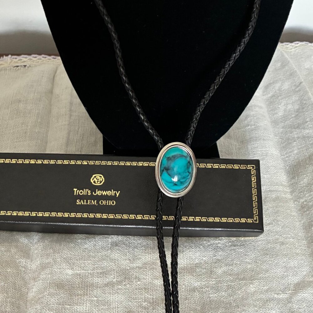 Western Turquoise Style Bolo Necktie
